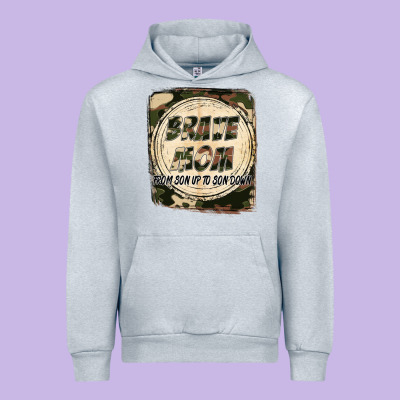 Brave Mom From Son Up To Son Down Mother's Day Urban Hoodie Designed By Fadigitalartstudio