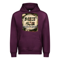 Mauve Wine Brave mom from son up to son down Mother's Day Urban Hoodie - FaDigitalArtStudio
