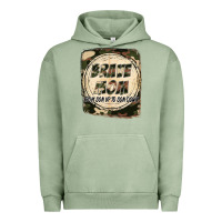 Pigment Oil Green Brave mom from son up to son down Mother's Day Urban Hoodie - FaDigitalArtStudio