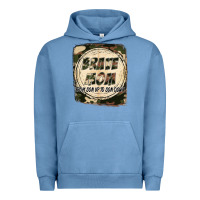 Pigment Pebble Blue Brave mom from son up to son down Mother's Day Urban Hoodie - FaDigitalArtStudio