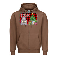Chestnut I Want Hippopotamus For Christmas Zipper Hoodie - Bettercallsaul