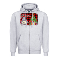 Heather Grey I Want Hippopotamus For Christmas Zipper Hoodie - Bettercallsaul