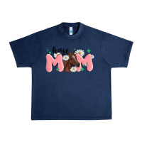 Navy horse mom Urban Heavy Tee - MaliasSmallBusiness