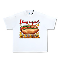 White i love a good weiner Urban Heavy Tee - AdoDesignShop