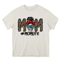 Cream mom life Heavy Core Tee - CowhideDigitalArt