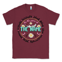 Burgundy by the power of the name Classic Tee - MaliasSmallBusiness
