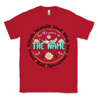 Red by the power of the name Classic Tee - MaliasSmallBusiness