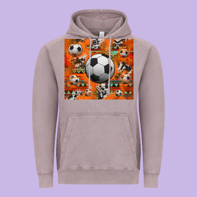 Soccer Aztec Glitter Tumbler Vintage Hoodie Designed By Jasminsmagicworld