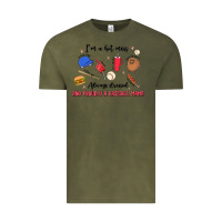 Vintage Olive i'm a hot mess,always stressed,and proudly a baseb Vintage Tee - MaliasSmallBusiness