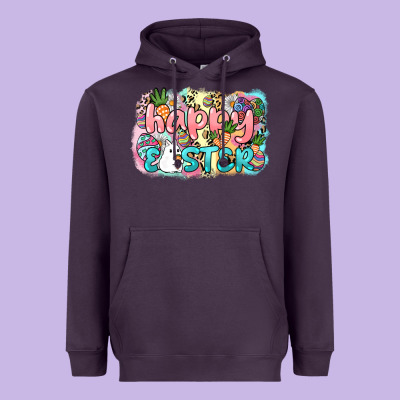Happy Easter Day Heavyweight Hoodie Designed By Howdyjamesfarm