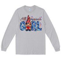 Moon Dust all american girl with gnome Long Sleeve Tee - NancyCooperArtShop
