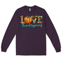 Plum love thanksgiving pumpkin Long Sleeve Tee - JahusDesignShop