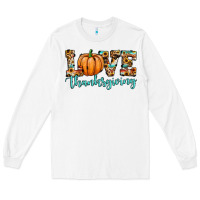 White love thanksgiving pumpkin Long Sleeve Tee - JahusDesignShop