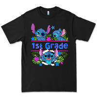 Black preview flower stitch 1st grade Premium Tee - AdoDesignShop