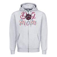 Heather Grey Dog Mom Zipper Hoodie - Bettercallsaul