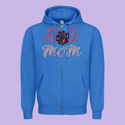 Dog Mom Zipper Hoodie Designed By Bettercallsaul