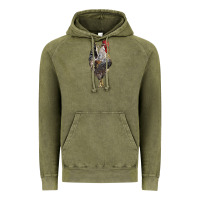 Vintage Olive cream legbar rooster Vintage Hoodie - LillyAllenDesigns