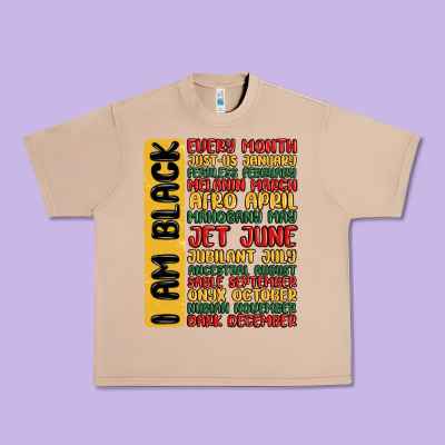 Black History  Month Urban Heavy Tee Designed By Maliassmallbusiness