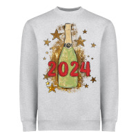 Heather Grey sparkly champagne Heavyweight Sweatshirt - MaliasSmallBusiness