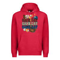 Cardinal Game Day lightning bolt Baseball Premium Hoodie - HowdyJamesFarm