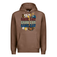 Chestnut Game Day lightning bolt Baseball Premium Hoodie - HowdyJamesFarm