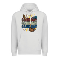 Dove Grey Game Day lightning bolt Baseball Premium Hoodie - HowdyJamesFarm