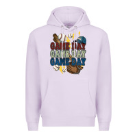 Lilac Game Day lightning bolt Baseball Premium Hoodie - HowdyJamesFarm