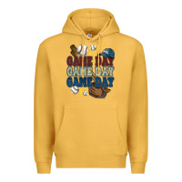 Mustard Game Day lightning bolt Baseball Premium Hoodie - HowdyJamesFarm