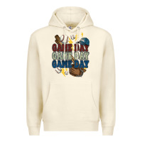 Sandshell Game Day lightning bolt Baseball Premium Hoodie - HowdyJamesFarm