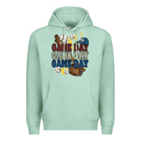 Seafoam Game Day lightning bolt Baseball Premium Hoodie - HowdyJamesFarm