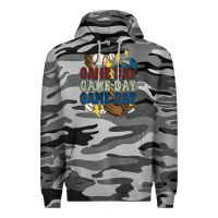 Slate Camo Game Day lightning bolt Baseball Premium Hoodie - HowdyJamesFarm