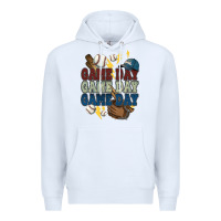 White Game Day lightning bolt Baseball Premium Hoodie - HowdyJamesFarm