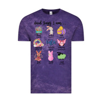 Cloud Purple gos says ı am easter Vintage Tee - MaliasSmallBusiness
