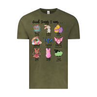 Vintage Olive gos says ı am easter Vintage Tee - MaliasSmallBusiness