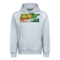 Heather Grey tennessee map st patricks day Urban Hoodie - FaDigitalArtStudio