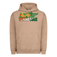 Pigment Burro tennessee map st patricks day Urban Hoodie - FaDigitalArtStudio