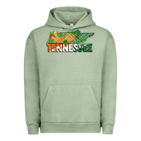 Pigment Oil Green tennessee map st patricks day Urban Hoodie - FaDigitalArtStudio