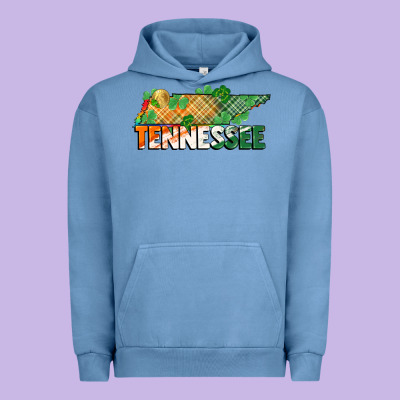 Tennessee Map St Patricks Day Urban Hoodie Designed By Fadigitalartstudio