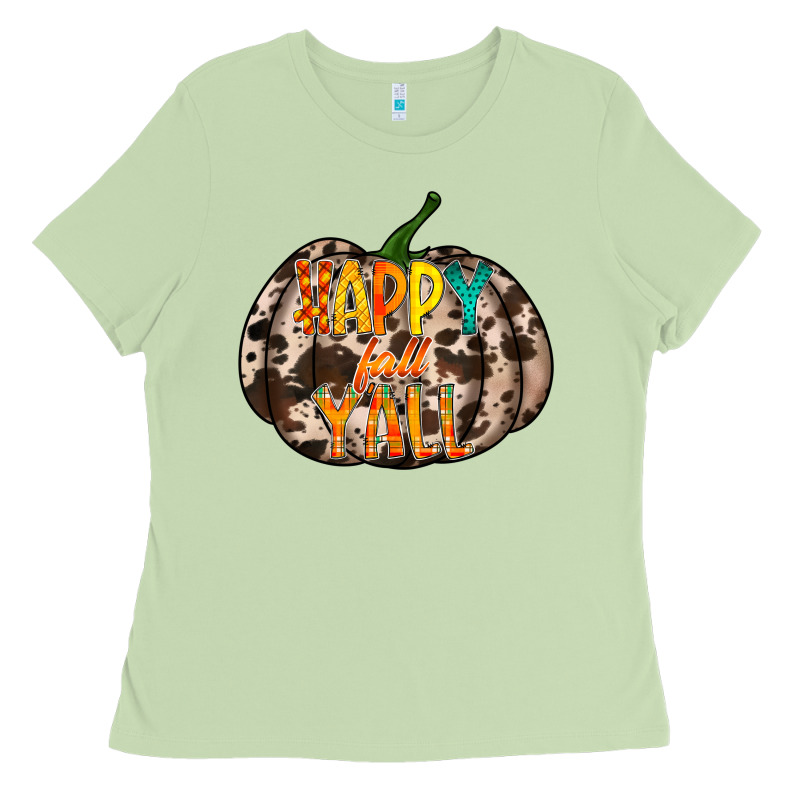 Happy Fall Yall Ladies Tee by RacoonDesign | Teevron