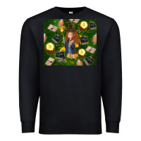 Black wizard girl with magic Premium Sweatshirt - TumblerDesignByShophia