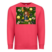 Cardinal wizard girl with magic Premium Sweatshirt - TumblerDesignByShophia