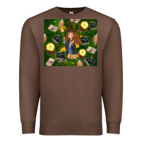 Chestnut wizard girl with magic Premium Sweatshirt - TumblerDesignByShophia