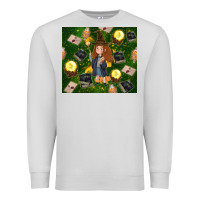 Dove Grey wizard girl with magic Premium Sweatshirt - TumblerDesignByShophia