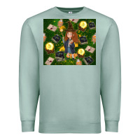 Seafoam wizard girl with magic Premium Sweatshirt - TumblerDesignByShophia