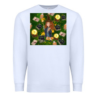 White wizard girl with magic Premium Sweatshirt - TumblerDesignByShophia
