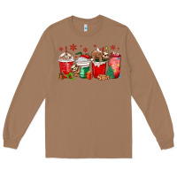 Toasted Coconut christmas sloth coffee cups Long Sleeve Tee - MaliasSmallBusiness