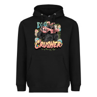 Black Egg crusher Easter truck Easter Day Heavyweight Hoodie - HowdyJamesFarm