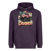 Plum Egg crusher Easter truck Easter Day Heavyweight Hoodie - HowdyJamesFarm