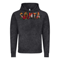 Vintage Black santa claus lady of guadalupe Vintage Hoodie - Jasminsmagicworld