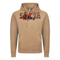 Vintage Coffee santa claus lady of guadalupe Vintage Hoodie - Jasminsmagicworld